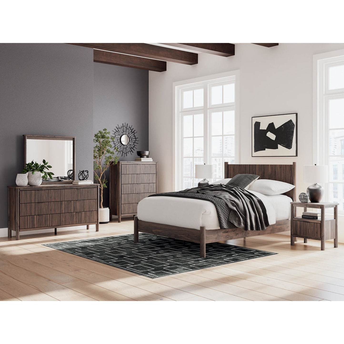 Table de chevet Pamytta - Marron