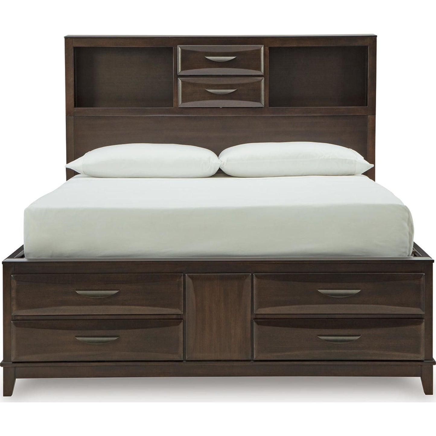 Lit de rangement Queen Vanmore - Brun foncé