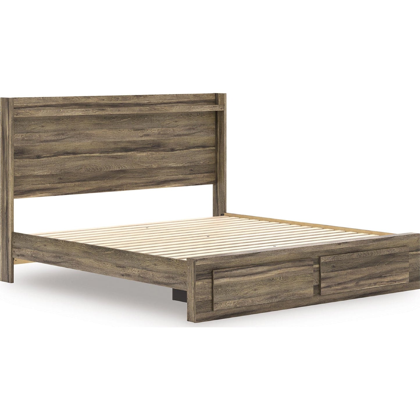 Lit de rangement Elbrim - Marron