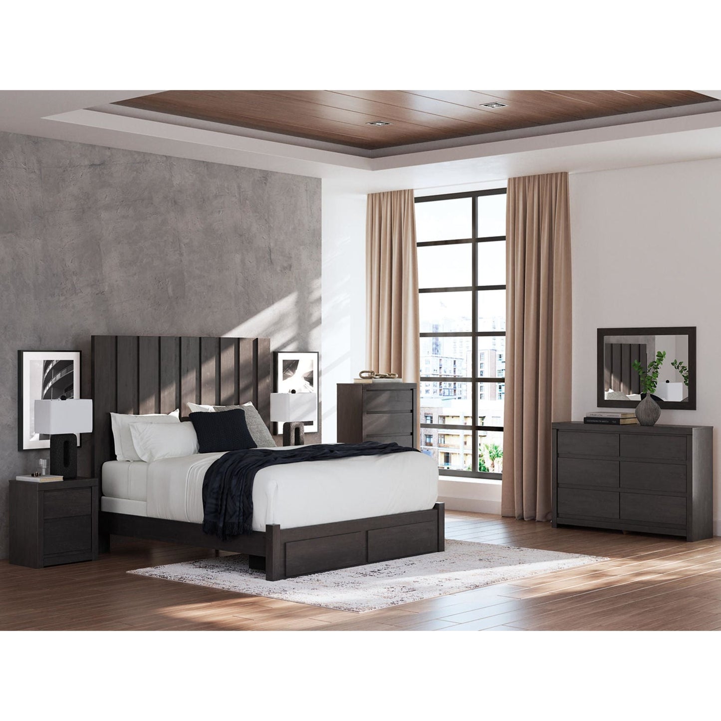Table de chevet Fraluna - Anthracite