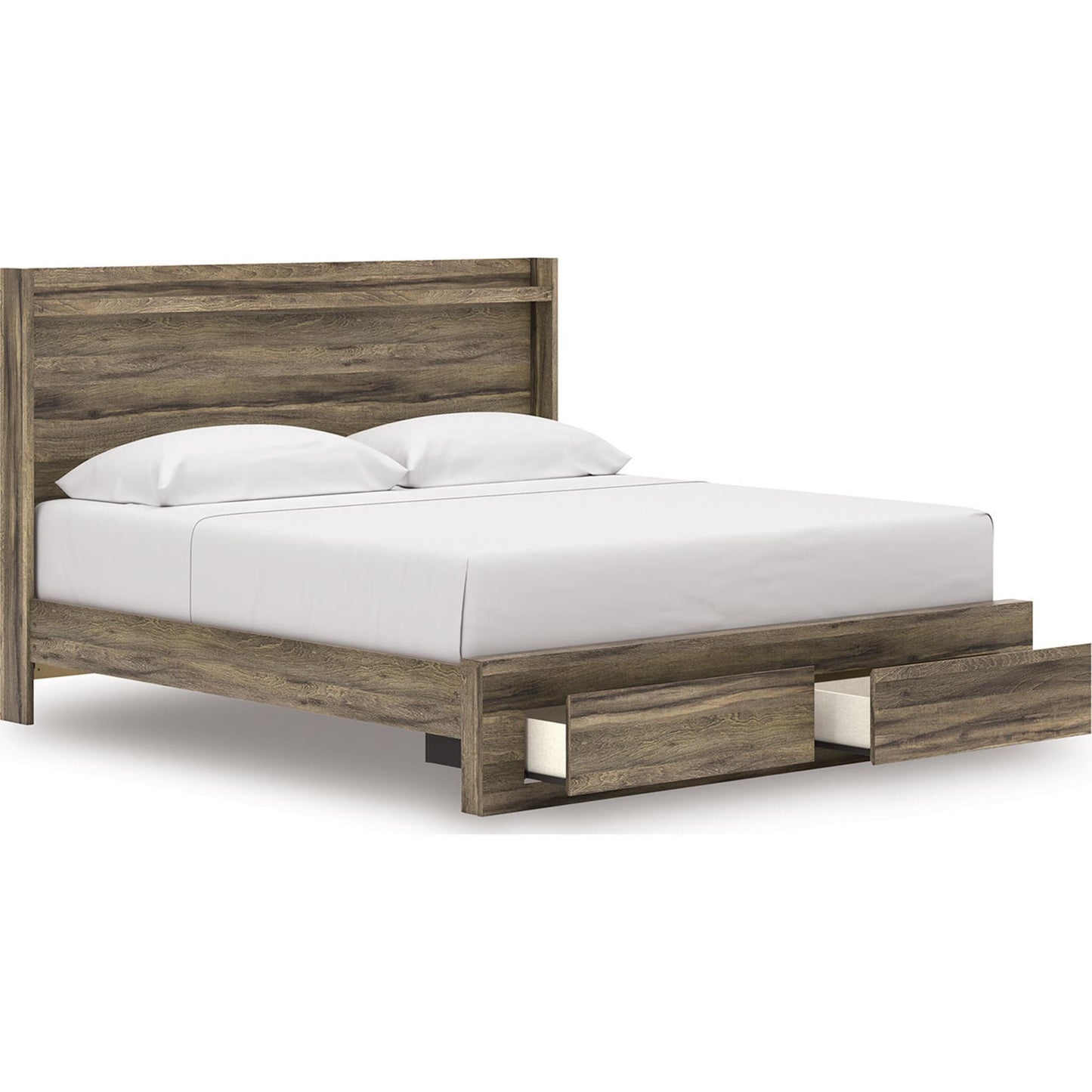 Lit de rangement Elbrim - Marron