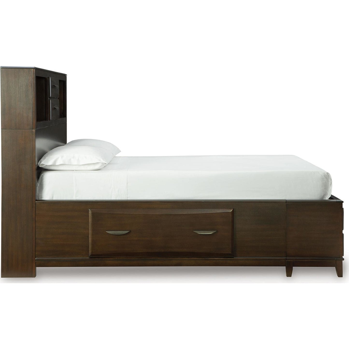 Lit de rangement Queen Vanmore - Brun foncé
