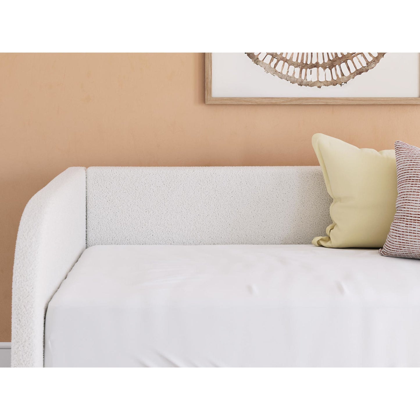 Lit de repos Arloster avec rangement - Beige/Blanc