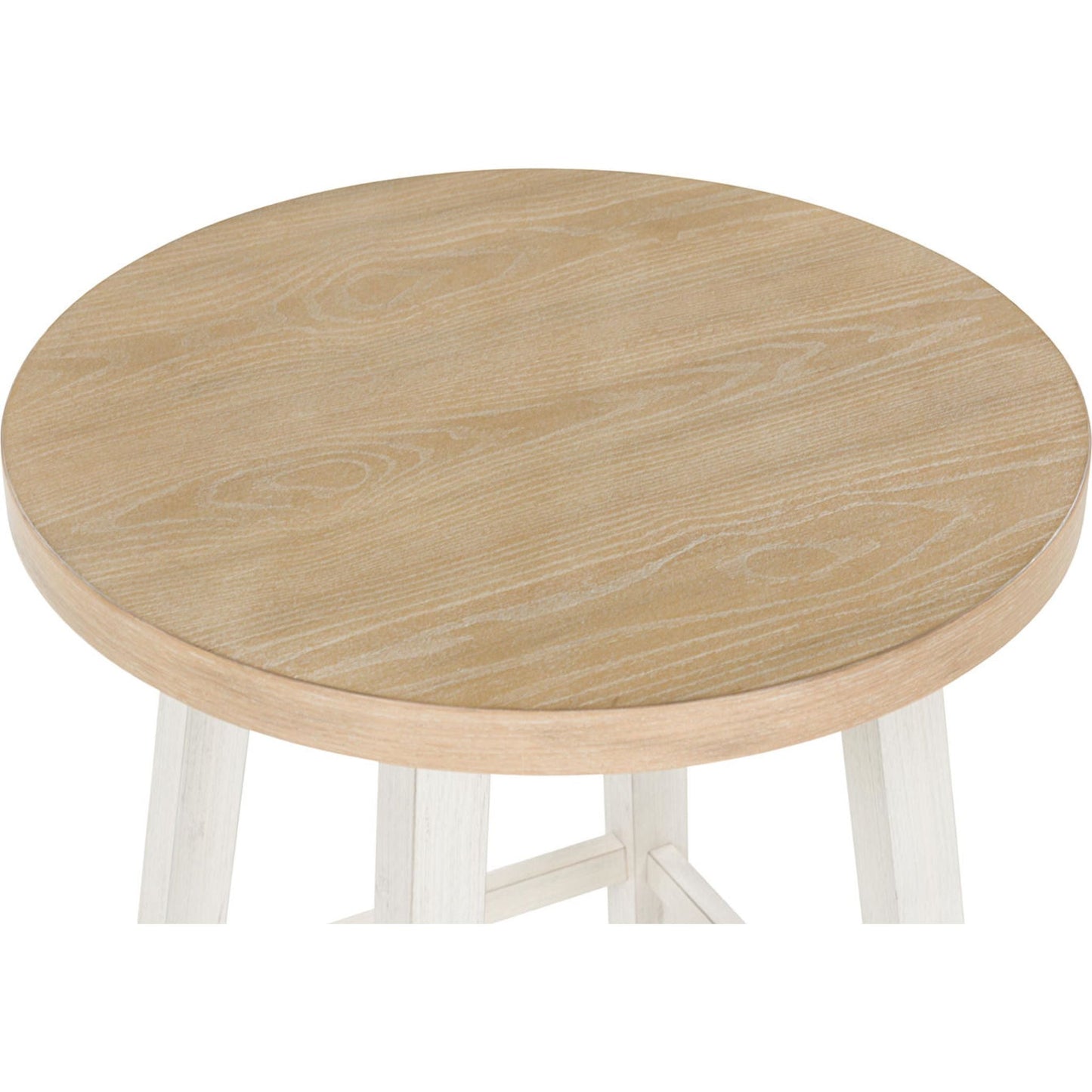 Lot de 3 tables Fawndell - Blanc antique/marron