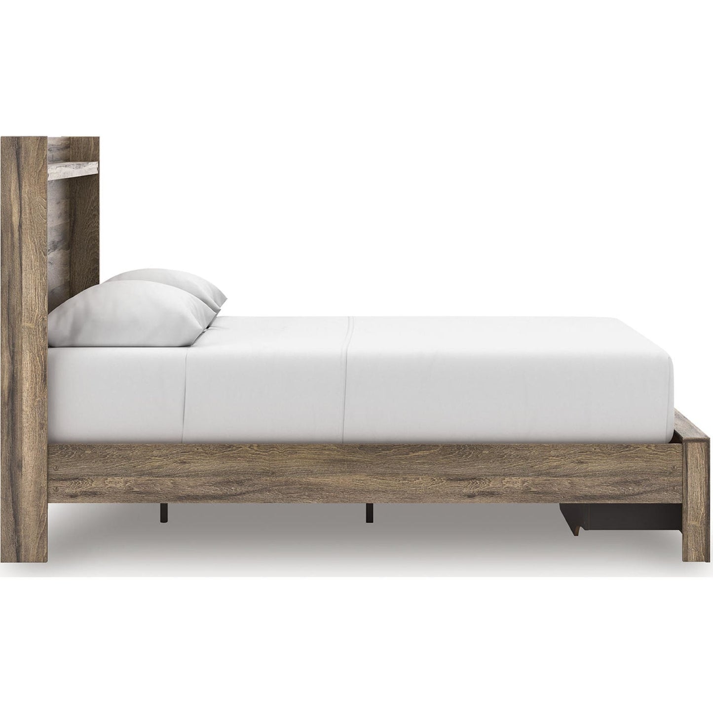 Lit de rangement Elbrim - Marron