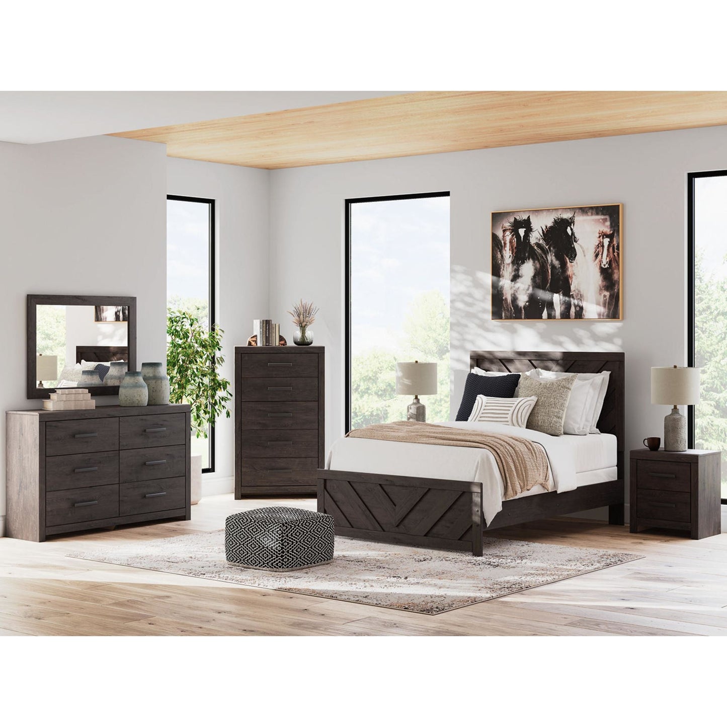 Table de chevet Prendonea - Anthracite