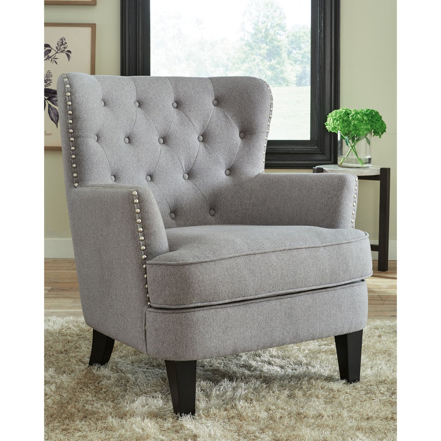 Fauteuil d'appoint roman - Gris clair