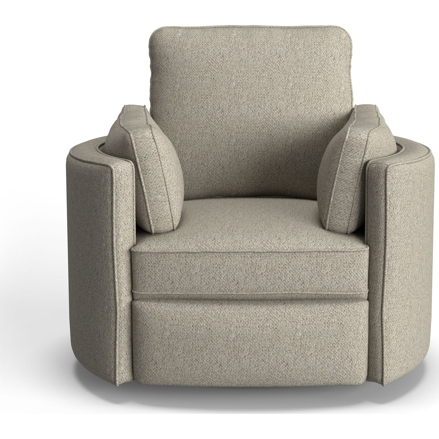 Chaise pivotante à dossier relevable Luana - Argent