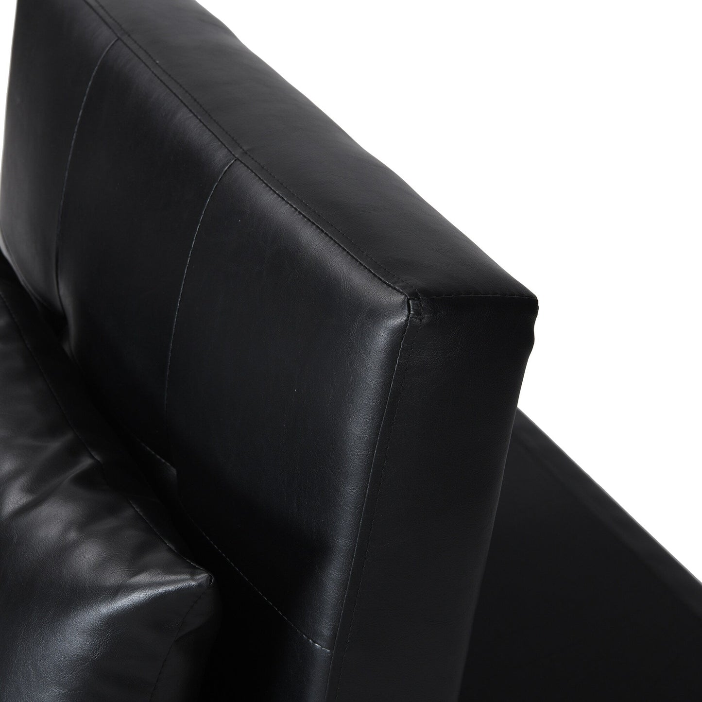 Canapé-lit ottoman simple pliable de 39,8 pouces avec dossier réglable et oreillers pour le salon
