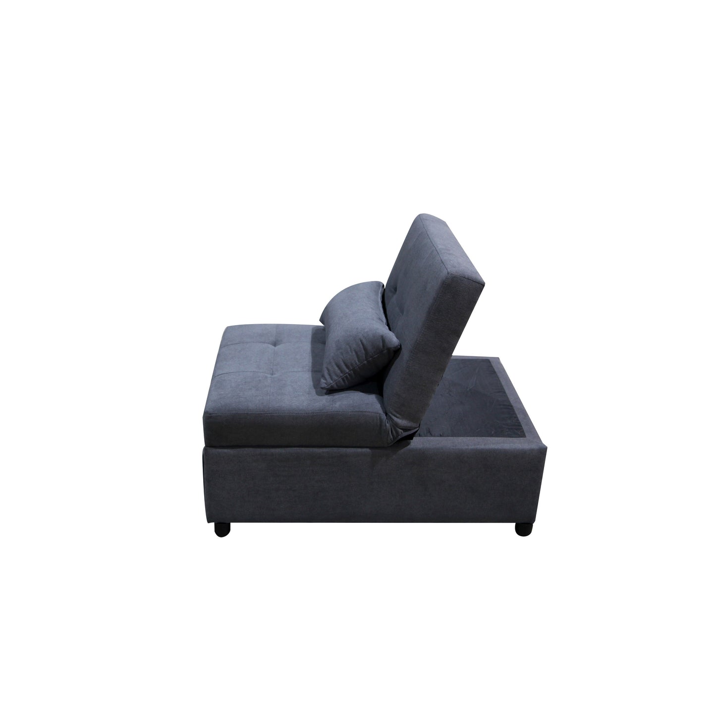 Canapé-lit ottoman simple pliable de 39,8 pouces avec dossier réglable et oreillers pour le salon
