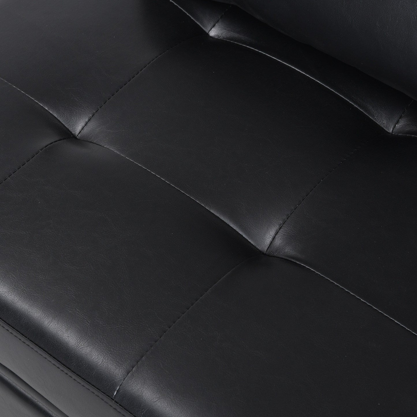 Canapé-lit ottoman simple pliable de 39,8 pouces avec dossier réglable et oreillers pour le salon