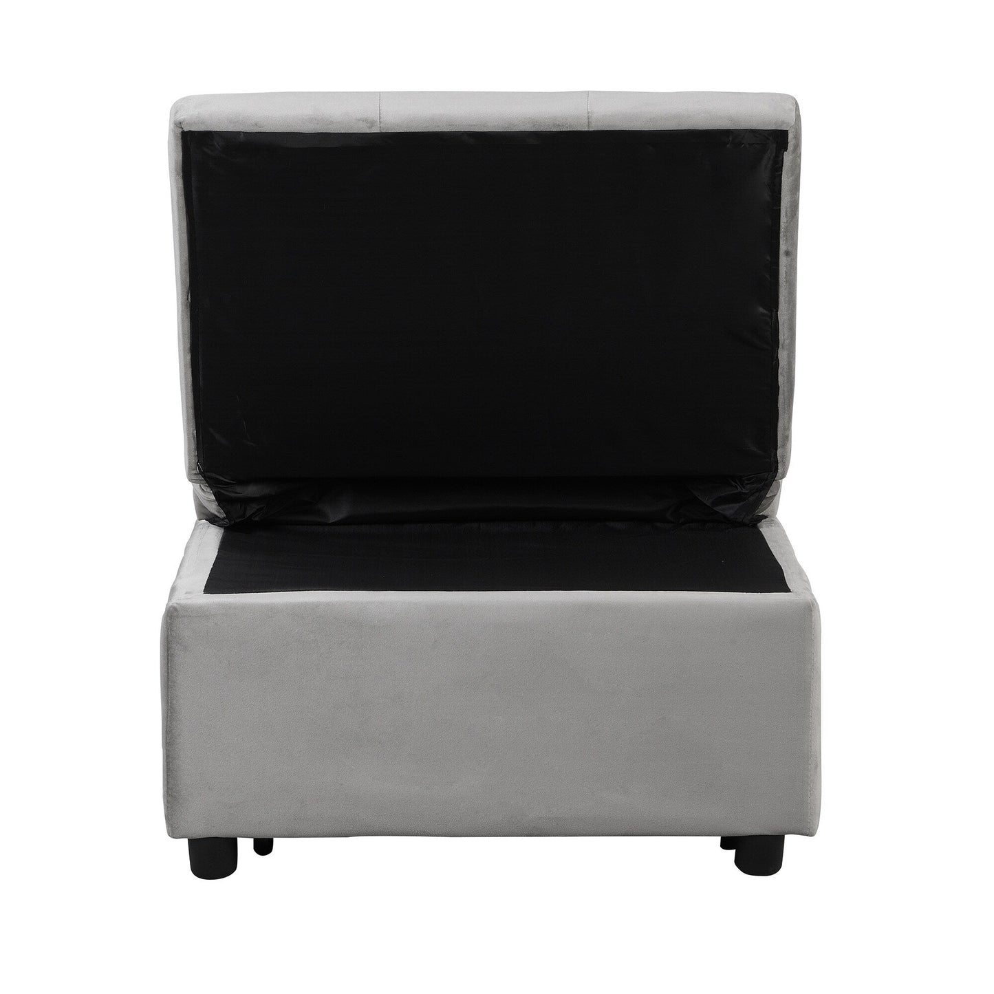 Canapé-lit ottoman simple pliable de 39,8 pouces avec dossier réglable et oreillers pour le salon