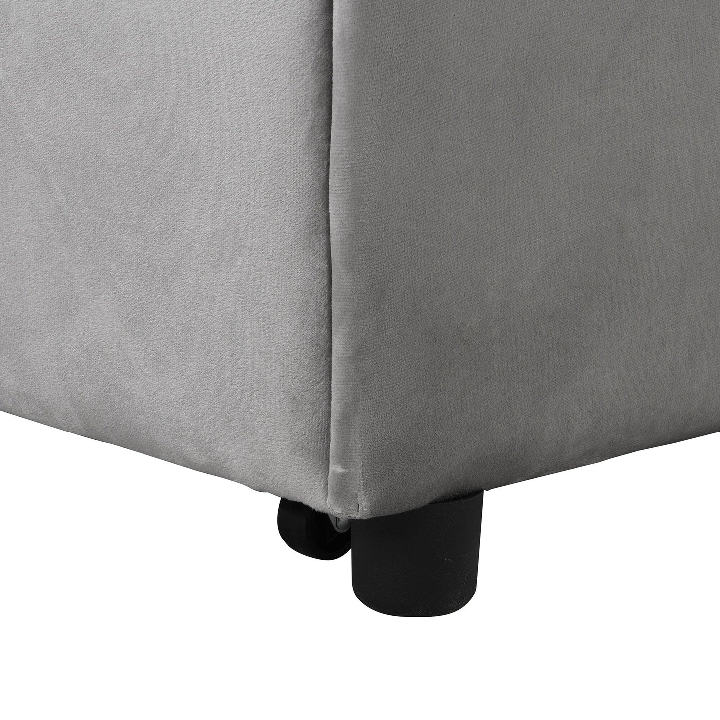 Canapé-lit ottoman simple pliable de 39,8 pouces avec dossier réglable et oreillers pour le salon