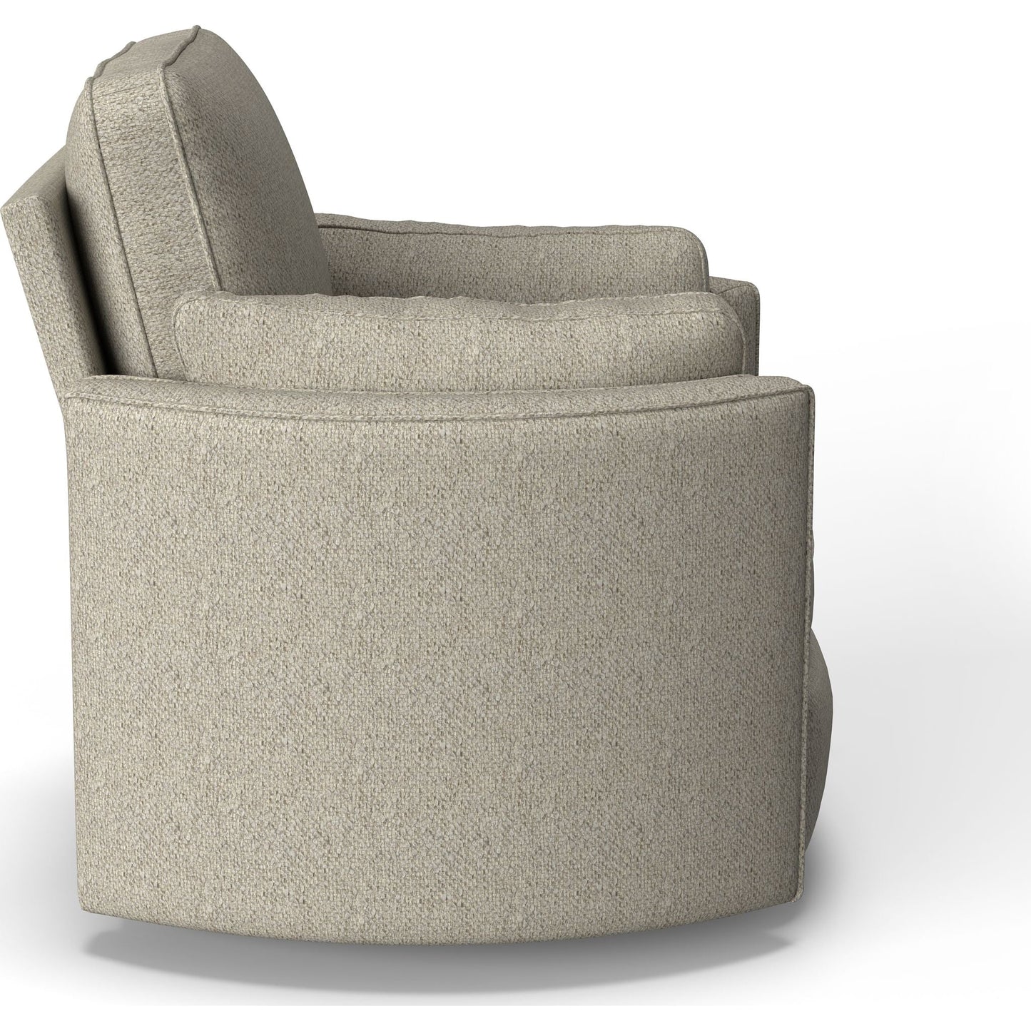 Chaise pivotante à dossier relevable Luana - Argent