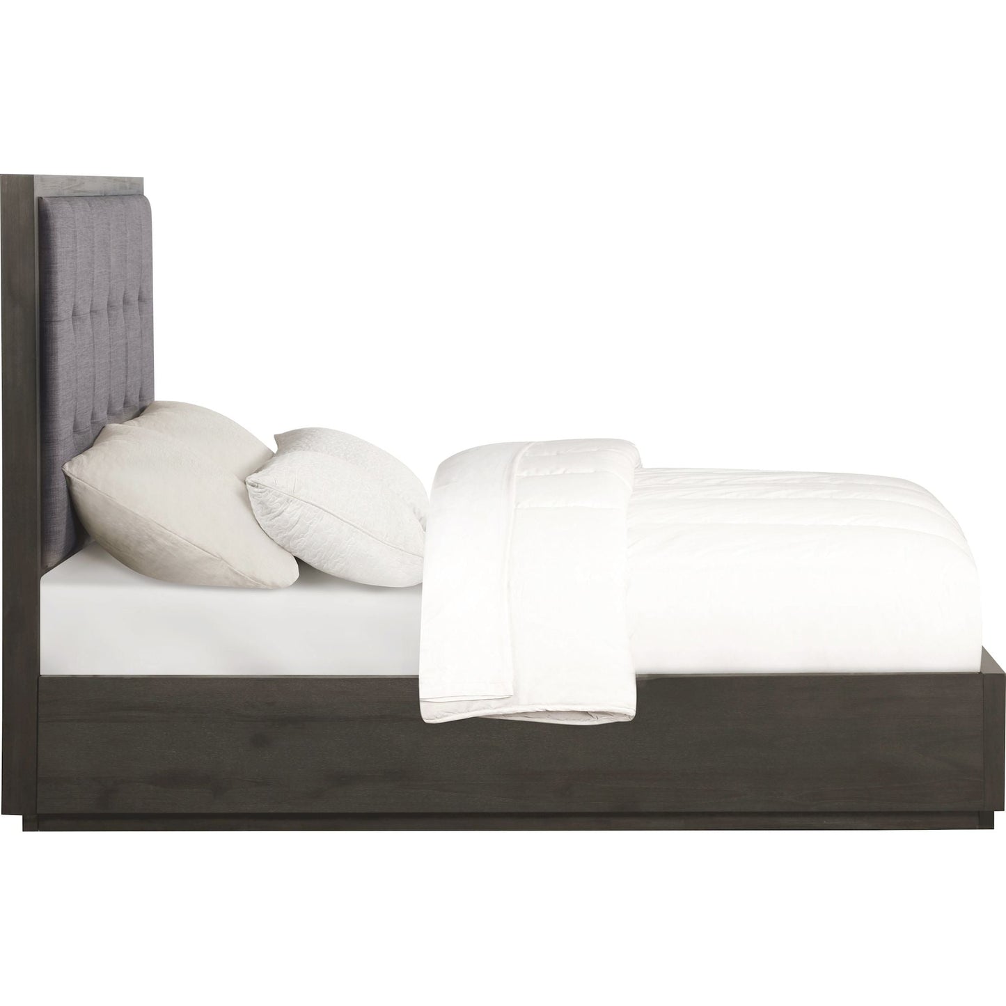 Lit plateforme Stafford - Gris basalte