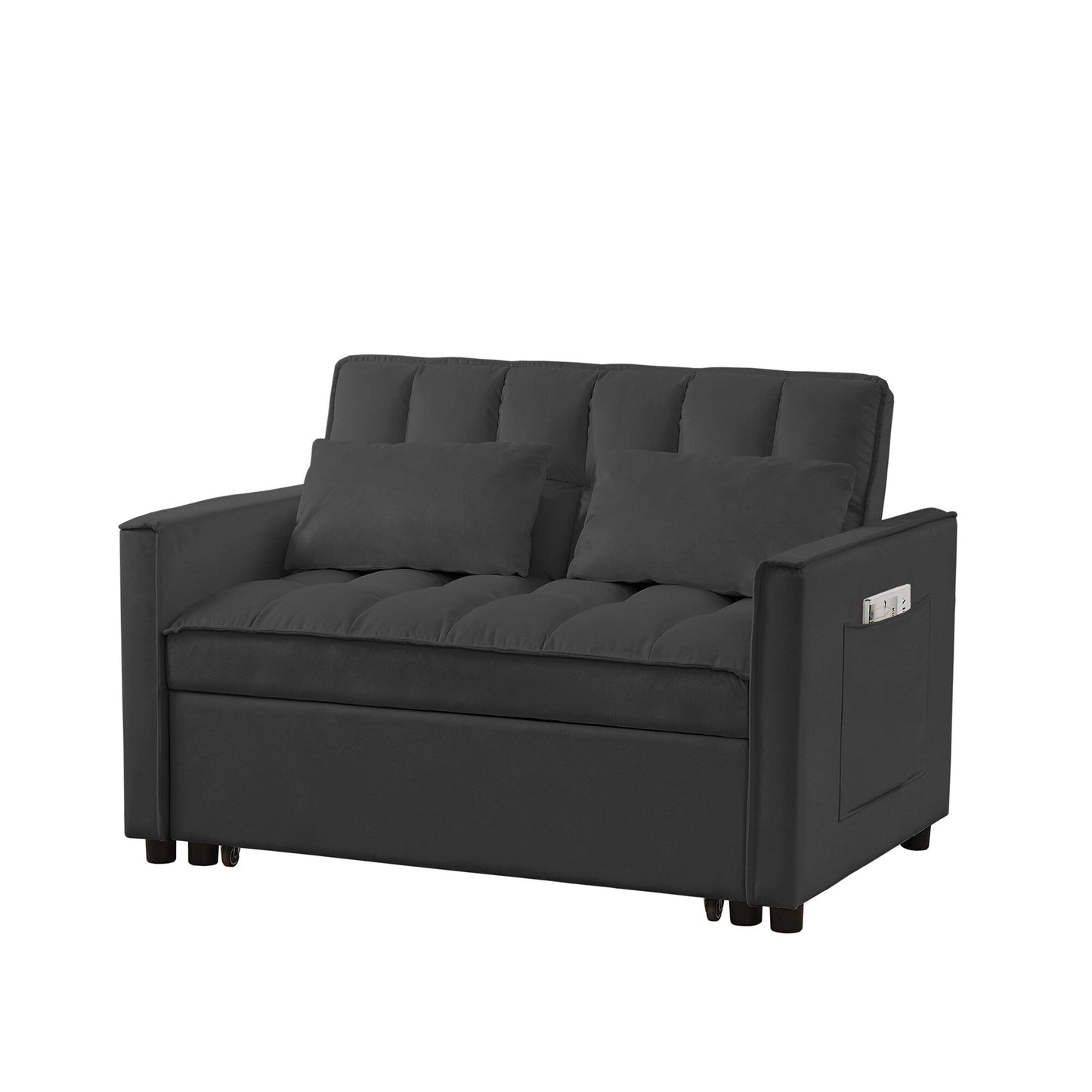 Canapé-lit 4 places moderne en velours avec dossier réglable (52,75 $)