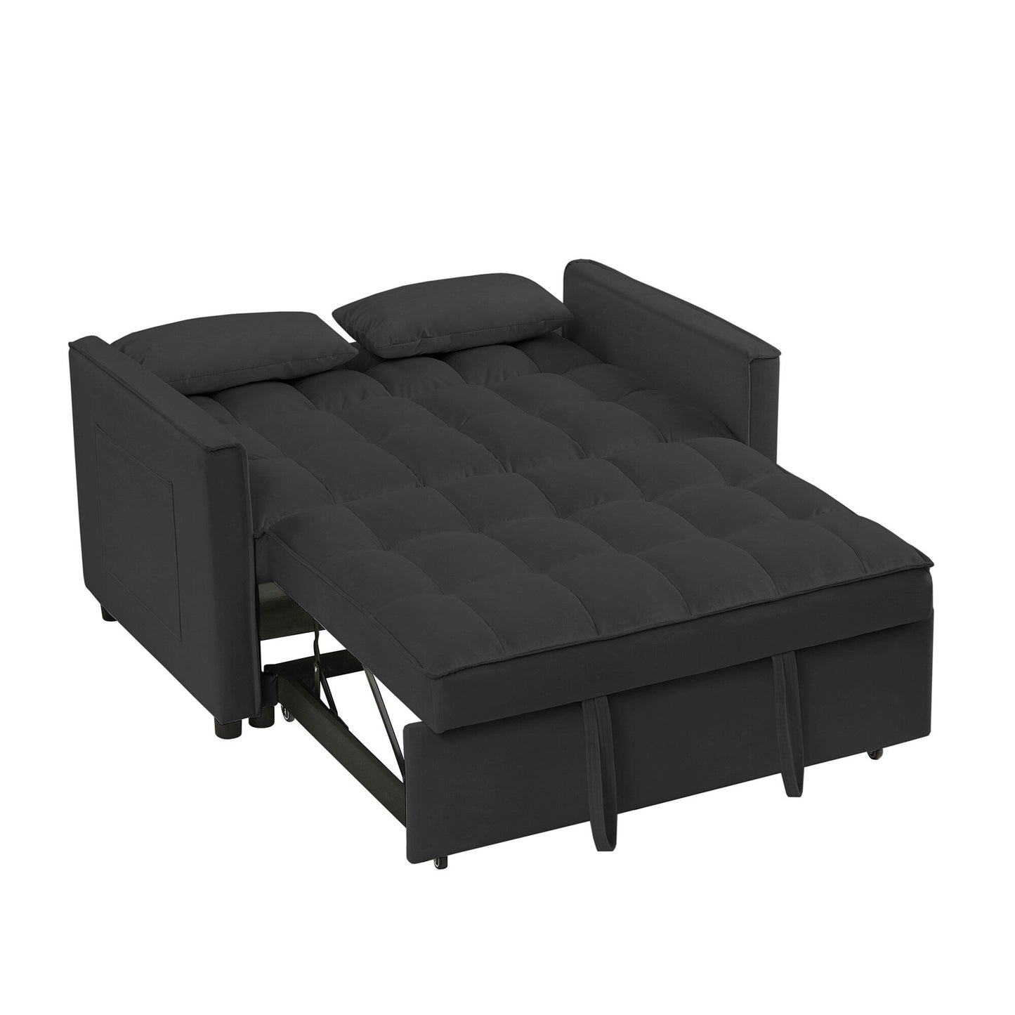 Canapé-lit 4 places moderne en velours avec dossier réglable (52,75 $)