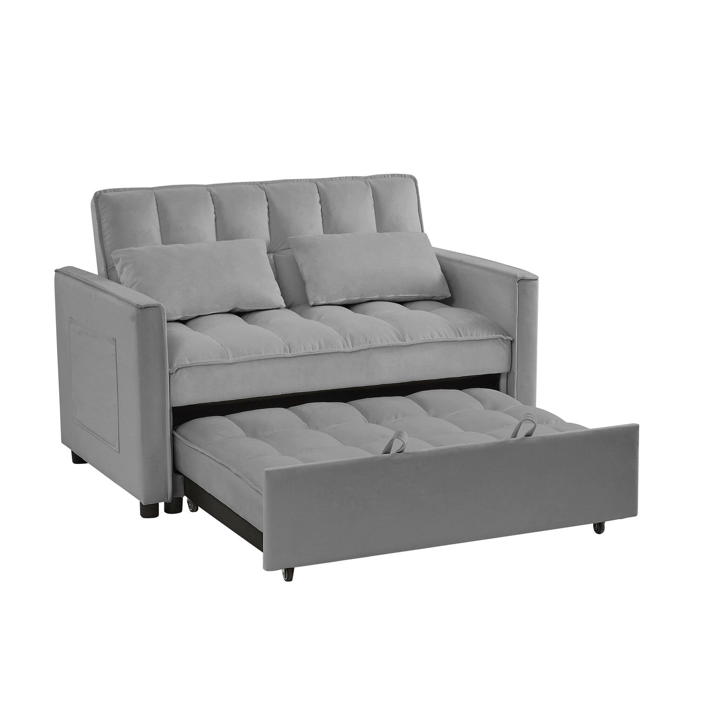Canapé-lit 4 places moderne en velours avec dossier réglable (52,75 $)