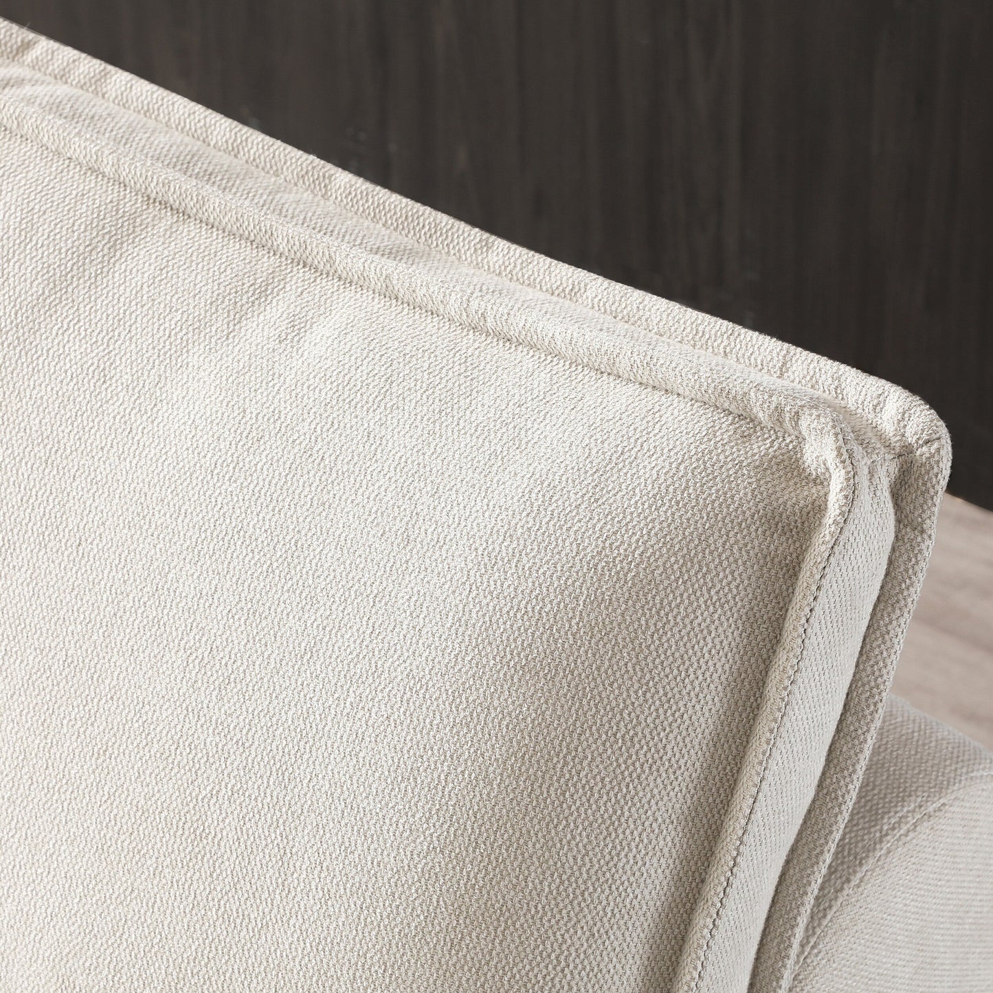 Canapé-lit ottoman beige avec dossier réglable