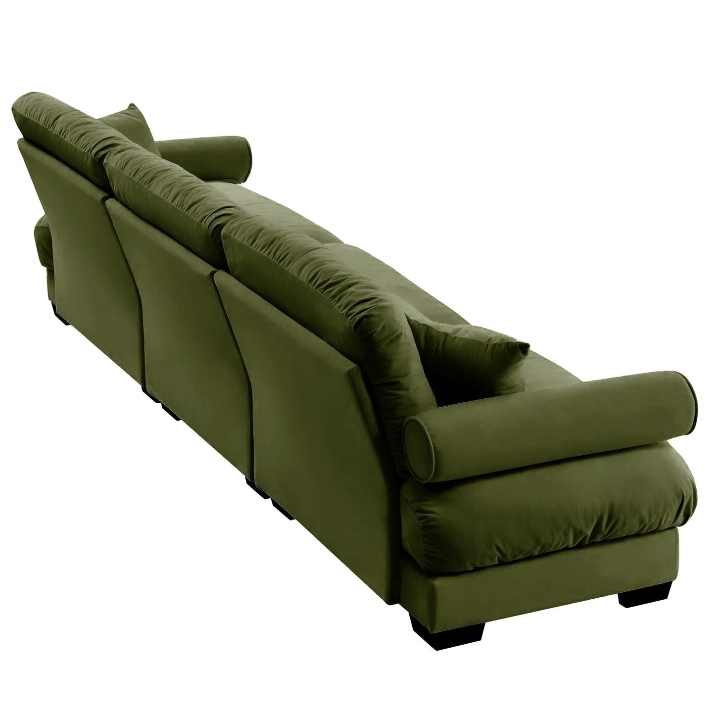 Canapé 3 places extra large en velours moderne, canapé surdimensionné, assise et dossier confortables comme un nuage