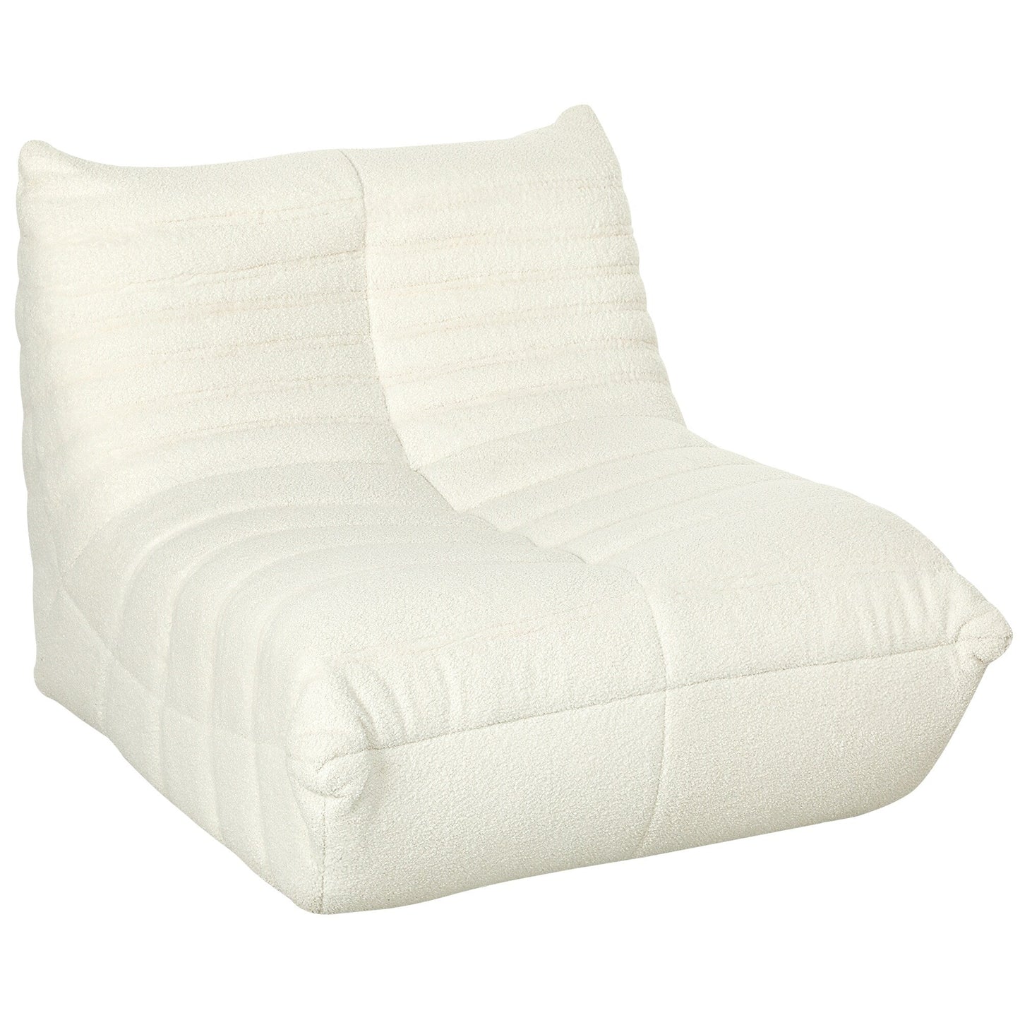 Pouf HOMCOM pour adultes, fauteuil géant au coin du feu, canapé paresseux, pouf avec mousse haute densité confortable