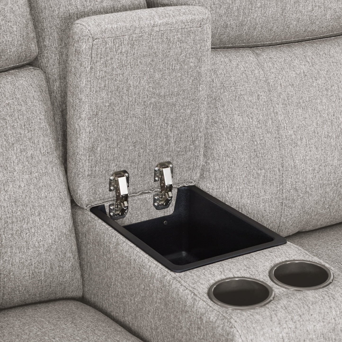 Canapé inclinable électrique MCombo 60.2 avec massage et double chauffage, appui-tête réglable, ports USB et Type-C, tissu