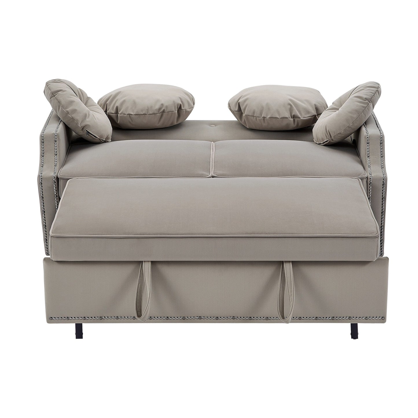 Canapé-lit réglable en polyester avec ports USB