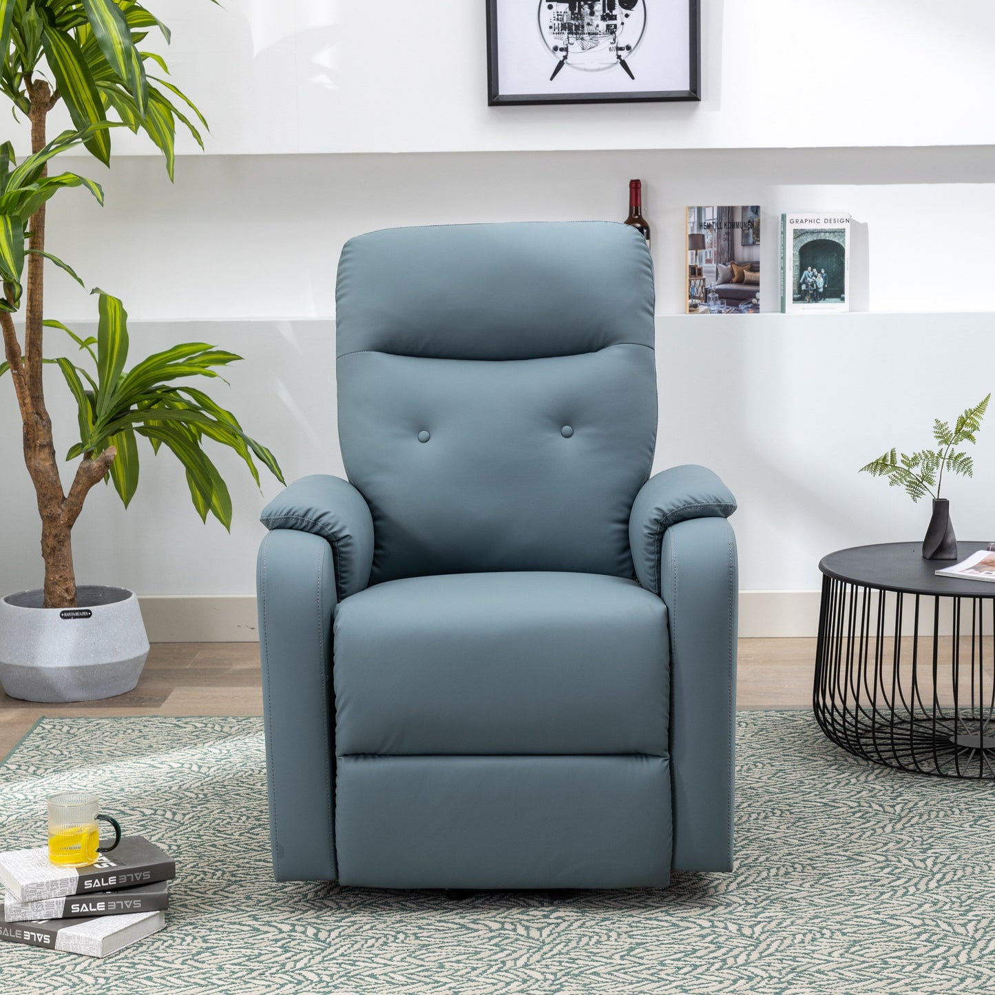 Fauteuil inclinable massant Roomfitters, fauteuil releveur électrique avec poche latérale, massage réglable et fonction chauffante