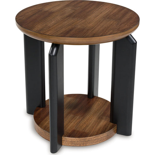 Table d'appoint Kraeburn - Marron/Noir