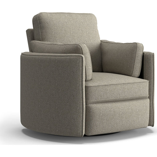 Chaise pivotante à dossier relevable Luana - Argent