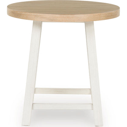 Lot de 3 tables Fawndell - Blanc antique/marron