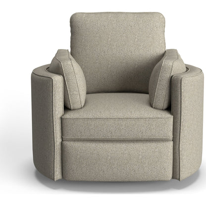 Chaise pivotante à dossier relevable Luana - Argent
