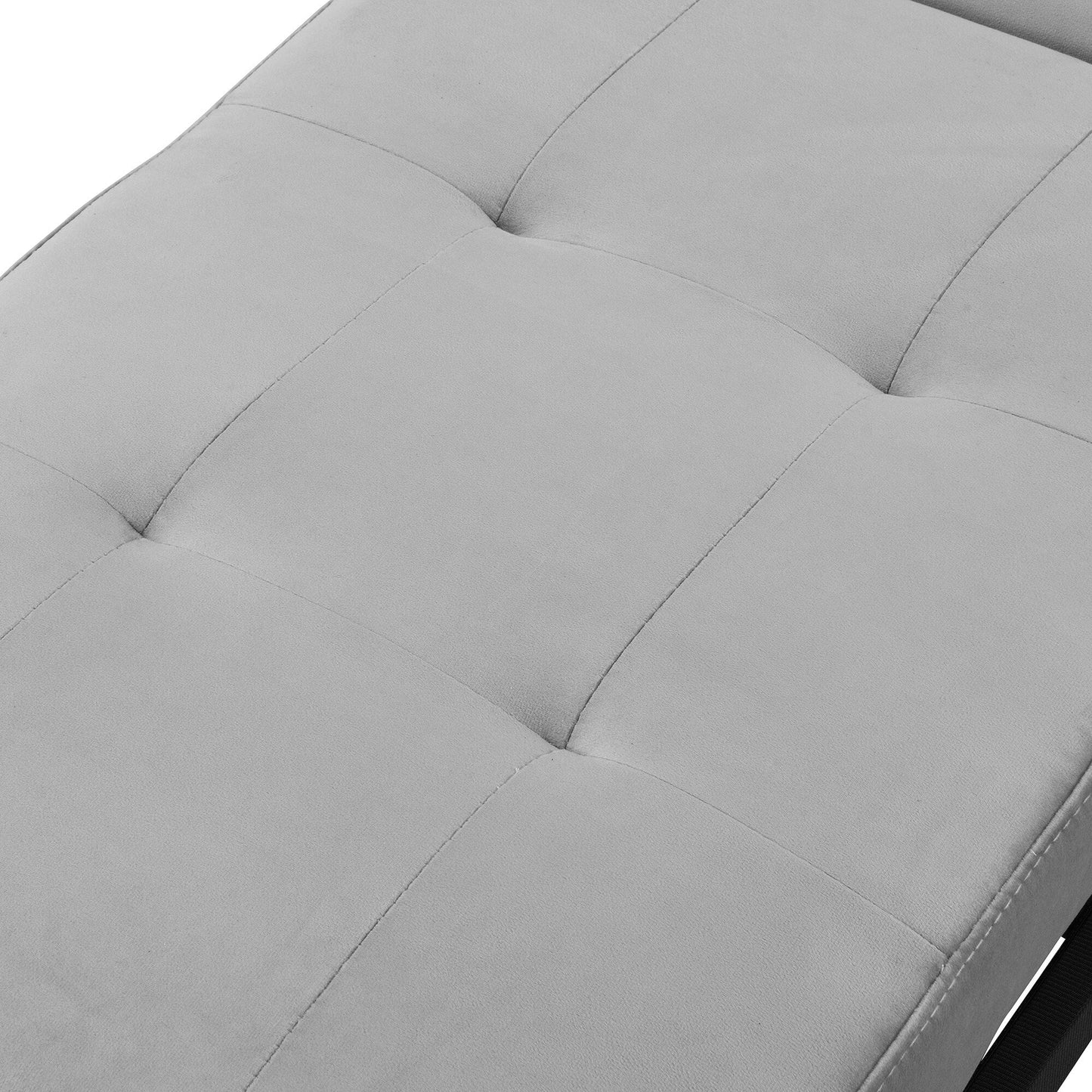 Canapé-lit ottoman simple pliable de 39,8 pouces avec dossier réglable et oreillers pour le salon