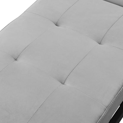 Canapé-lit ottoman simple pliable de 39,8 pouces avec dossier réglable et oreillers pour le salon