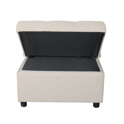 Canapé-lit ottoman simple pliable de 39,8 pouces avec dossier réglable et oreillers pour le salon