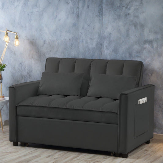 Canapé-lit 4 places moderne en velours avec dossier réglable (52,75 $)