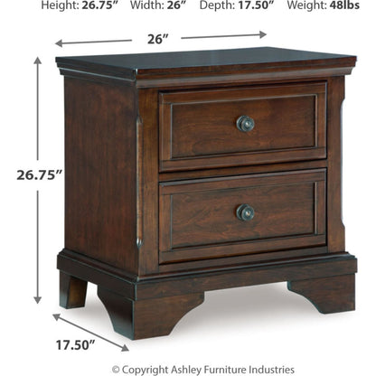 Table de chevet Trellington - Marron
