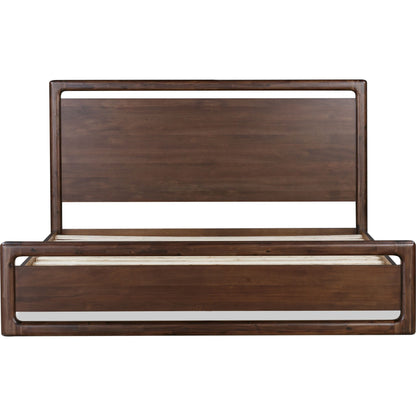 Lit plateforme Sol King - Marron épicé