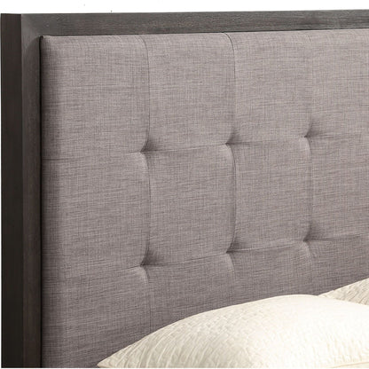 Lit plateforme Stafford - Gris basalte