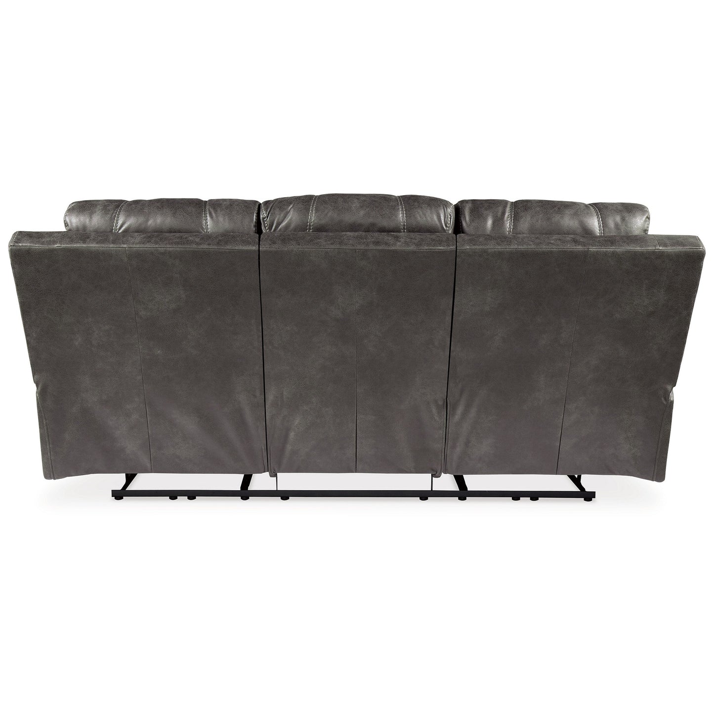 Canapé inclinable électrique Ben avec appui-tête réglable, 89 pouces, similicuir gris