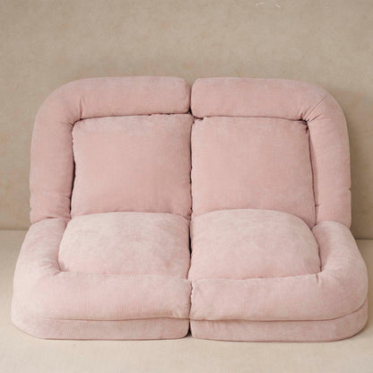 Canapé-lit double convertible avec fonction dépliante pour des options d'assise et de couchage polyvalentes