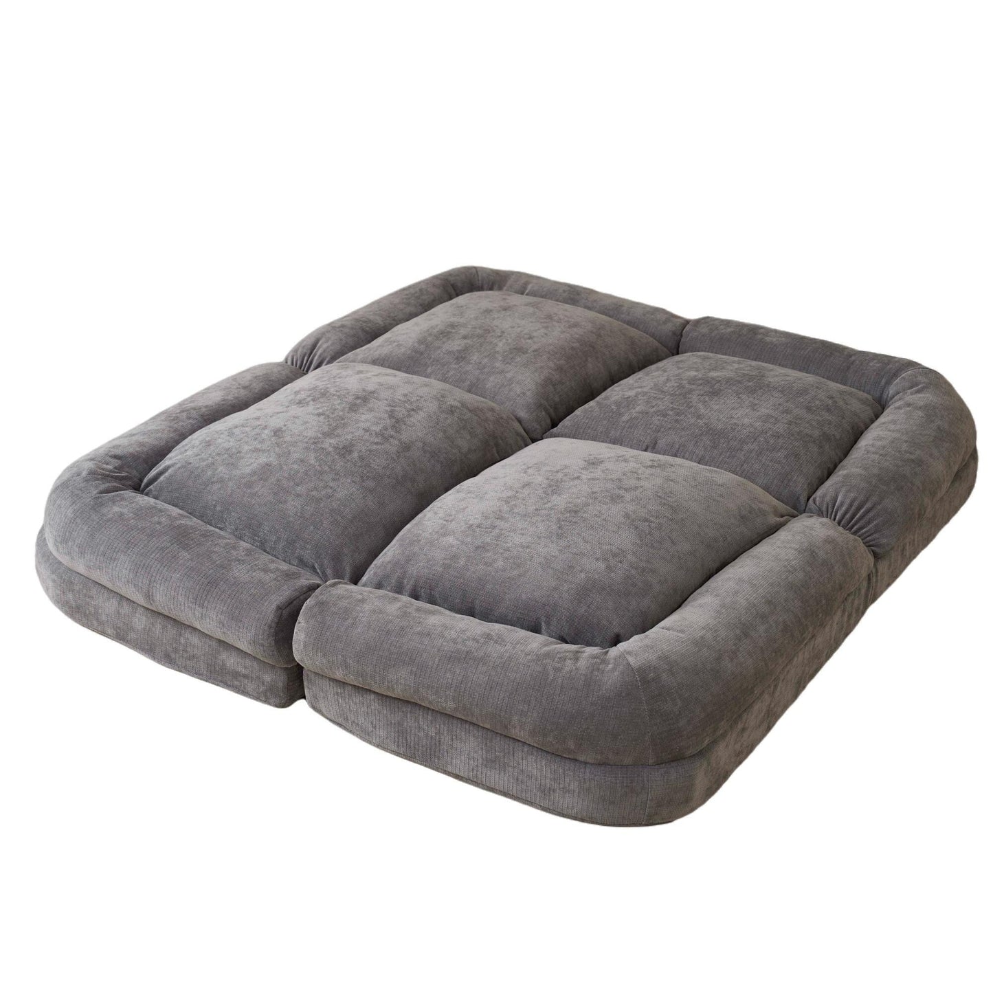 Canapé-lit double convertible avec fonction dépliante pour des options d'assise et de couchage polyvalentes