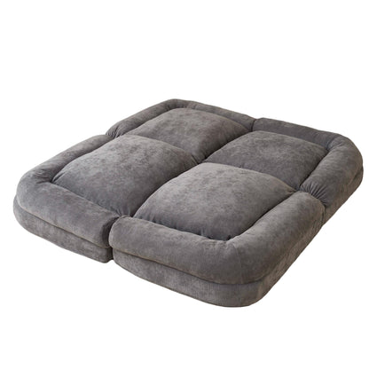 Canapé-lit double convertible avec fonction dépliante pour des options d'assise et de couchage polyvalentes