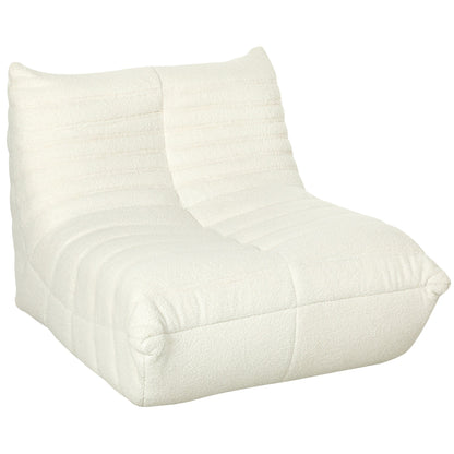 Pouf HOMCOM pour adultes, fauteuil géant au coin du feu, canapé paresseux, pouf avec mousse haute densité confortable