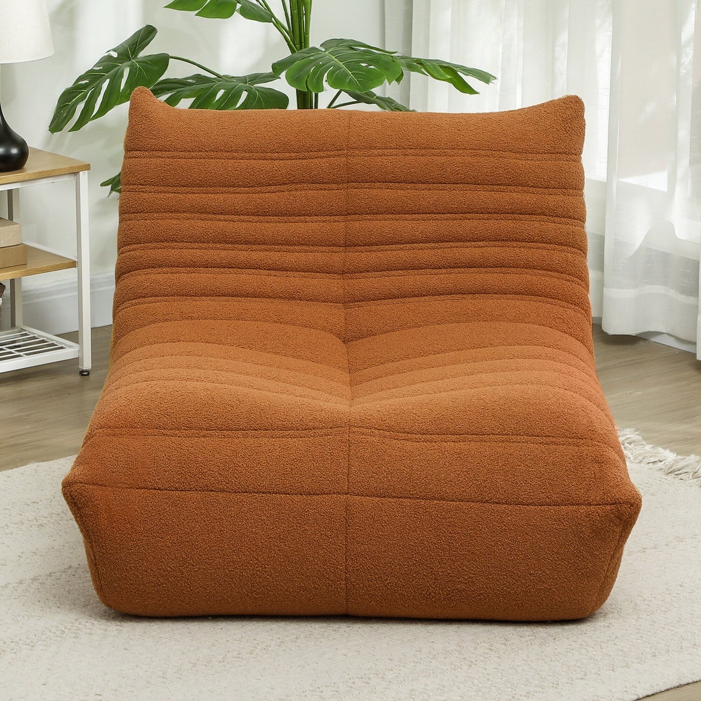 Pouf HOMCOM pour adultes, fauteuil géant au coin du feu, canapé paresseux, pouf avec mousse haute densité confortable