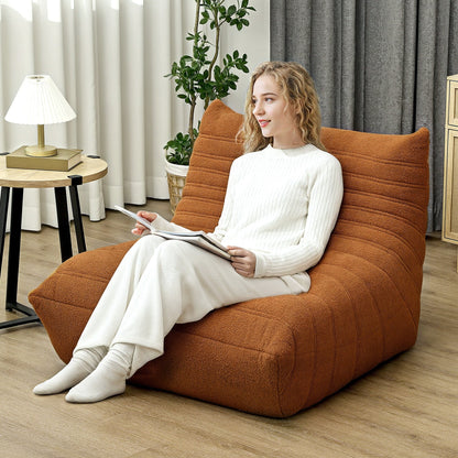 Pouf HOMCOM pour adultes, fauteuil géant au coin du feu, canapé paresseux, pouf avec mousse haute densité confortable