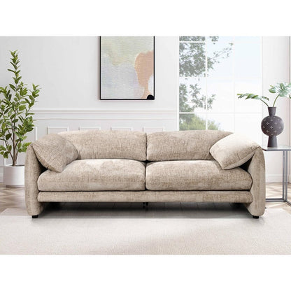 Canapé 3 places Roomfitters 87 avec accoudoir large et confortable, dossier en éponge haute densité et ses coussins moelleux et moelleux