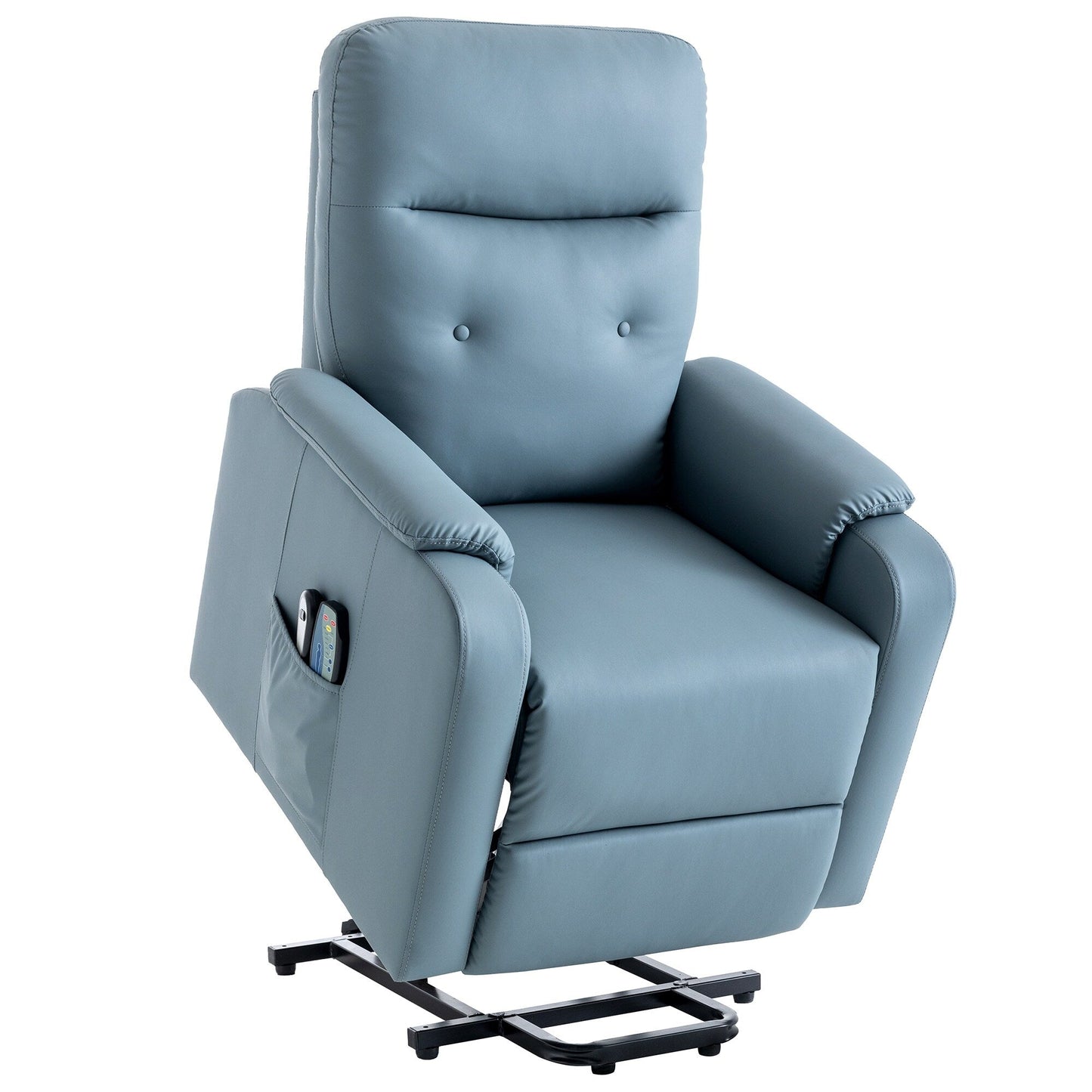 Fauteuil inclinable massant Roomfitters, fauteuil releveur électrique avec poche latérale, massage réglable et fonction chauffante