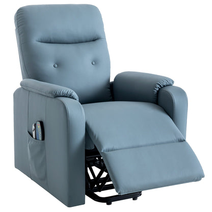 Fauteuil inclinable massant Roomfitters, fauteuil releveur électrique avec poche latérale, massage réglable et fonction chauffante