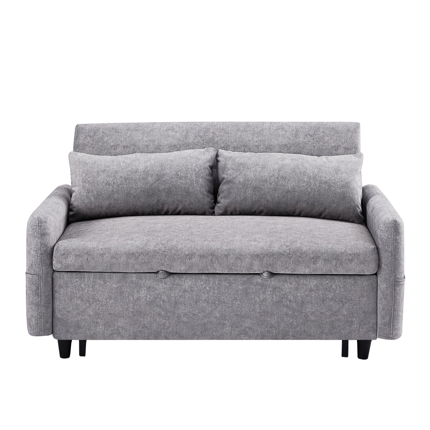 Canapé-lit gigogne Roomfitters avec dossier réglable, poches de rangement, ports USB et oreillers moelleux